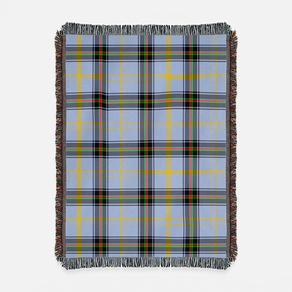 Scottish Bell of the Borders Clan Badge Tartan Woven Blanket