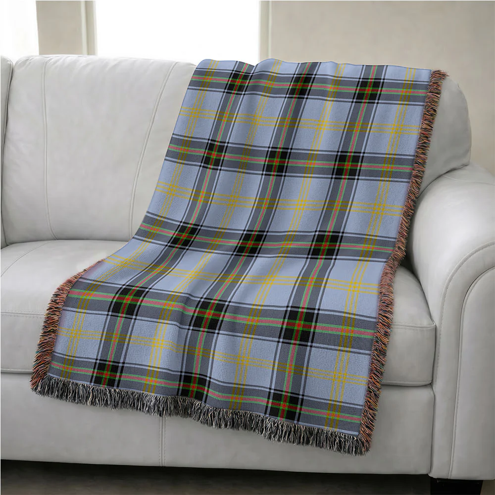 Scottish Bell of the Borders Clan Badge Tartan Woven Blanket - Image 4