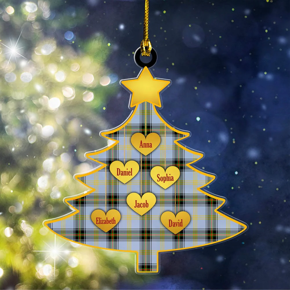 Scottish Bell of the Borders Tartan Ornament Custom Family Christmas Tree