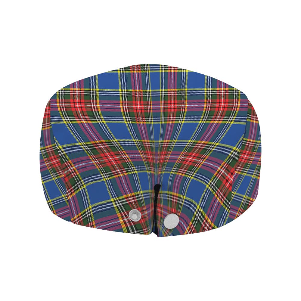 Scottish Bethune Clan Badge Tartan Flat Cap - Image 4