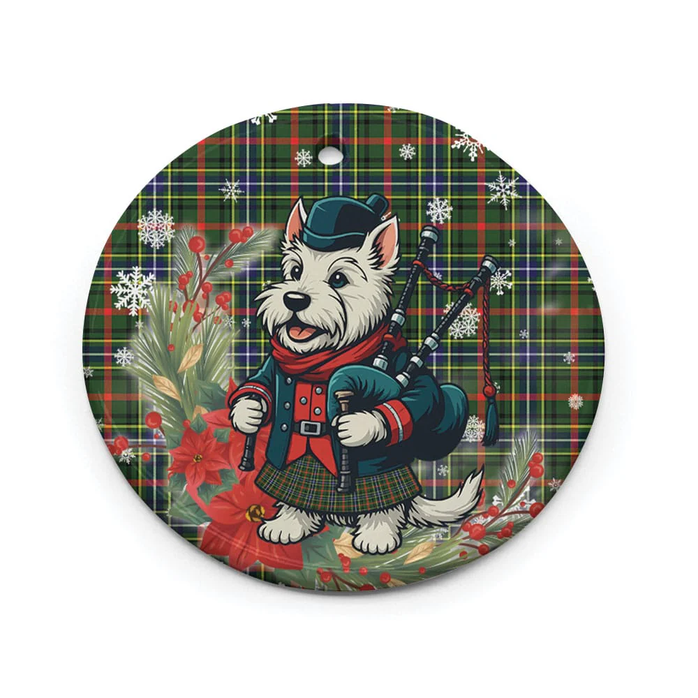 Scottish Bisset Tartan Ceramic Ornament Cute Scottish Terrier Dog - Image 2