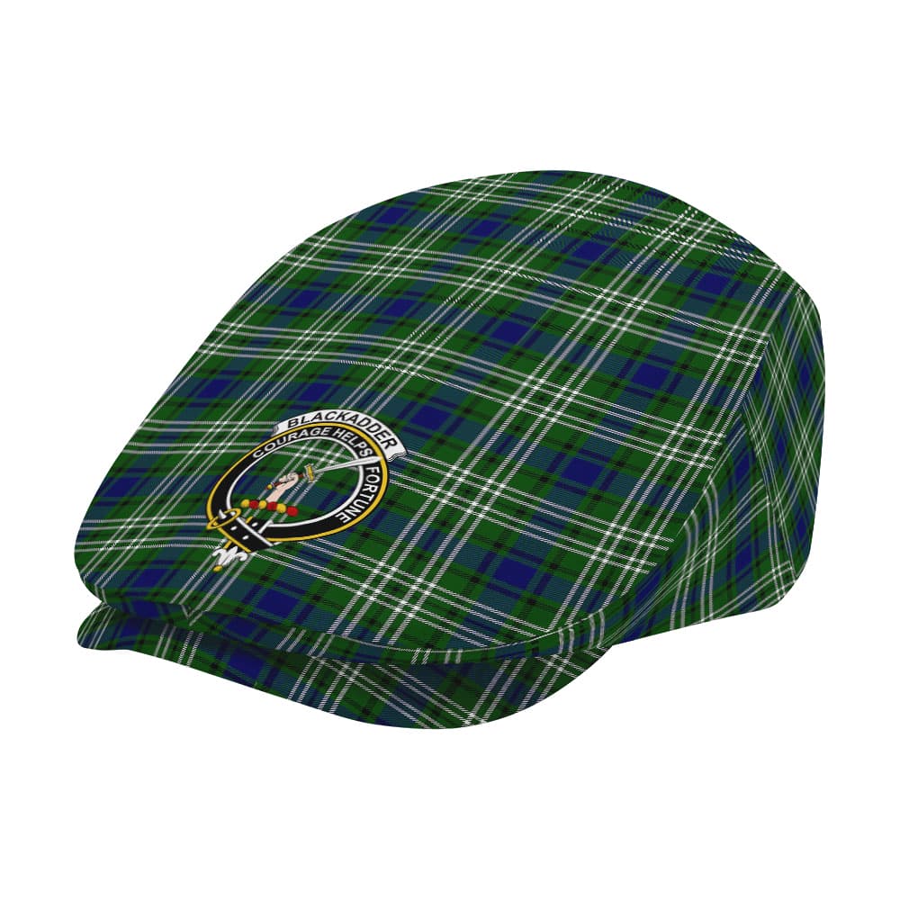 Scottish Blackadder Clan Badge Tartan Flat Cap - Image 2