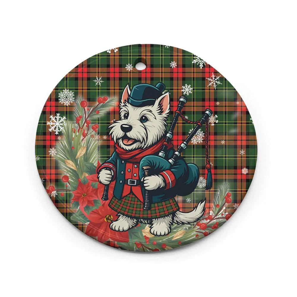 Scottish Blackstock Tartan Ceramic Ornament Cute Scottish Terrier Dog - Image 2