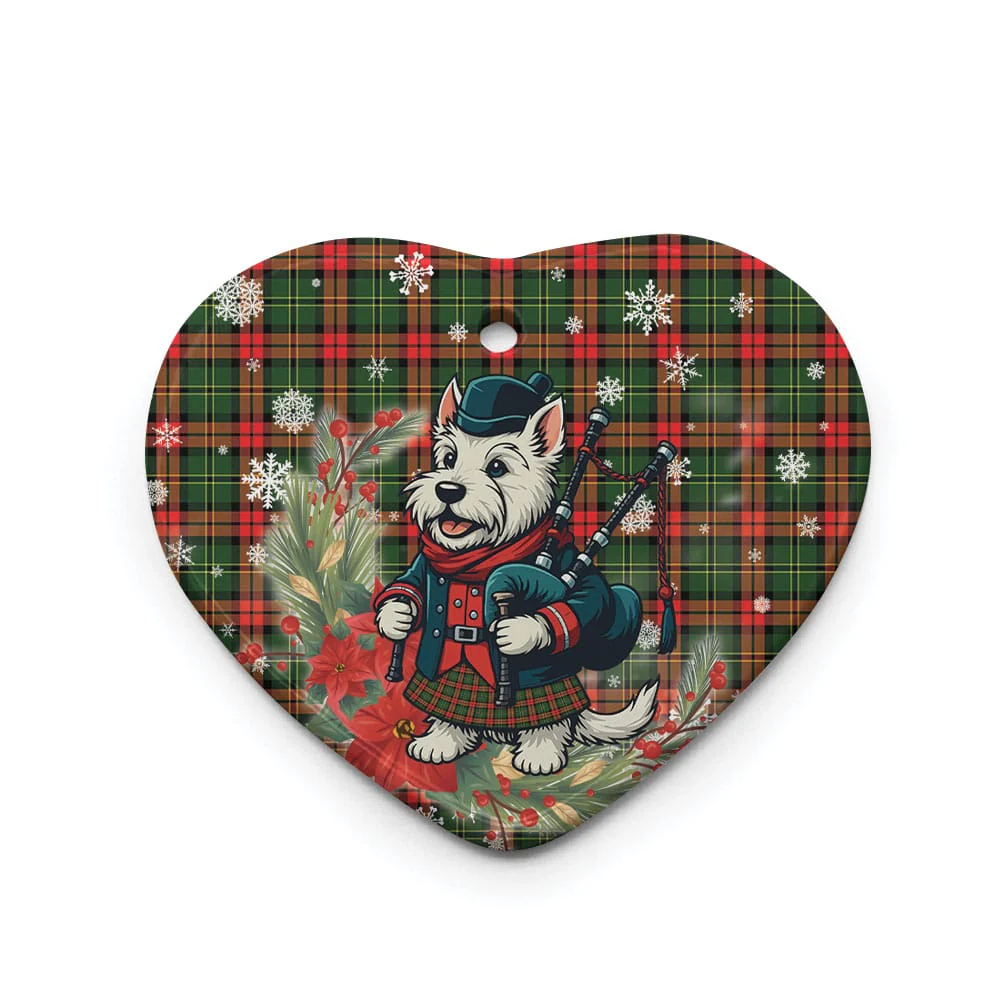 Scottish Blackstock Tartan Ceramic Ornament Cute Scottish Terrier Dog - Image 3