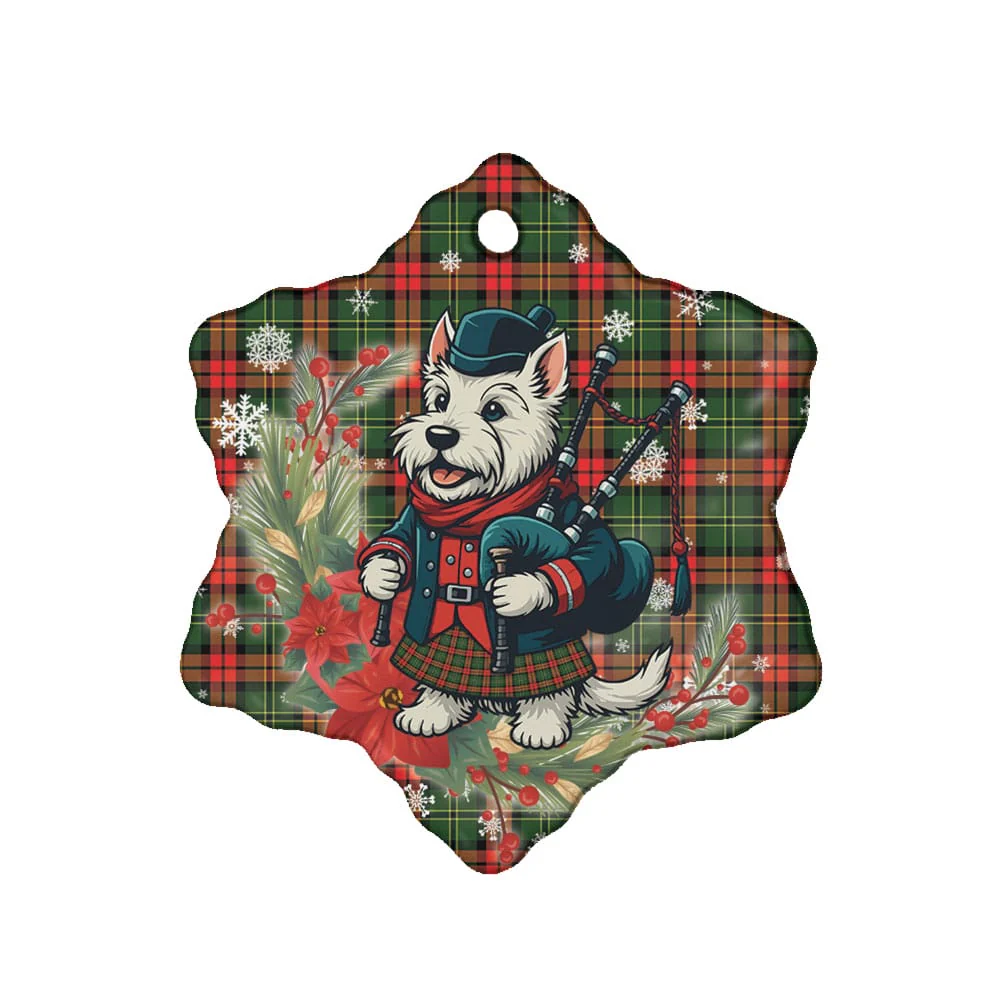 Scottish Blackstock Tartan Ceramic Ornament Cute Scottish Terrier Dog - Image 6