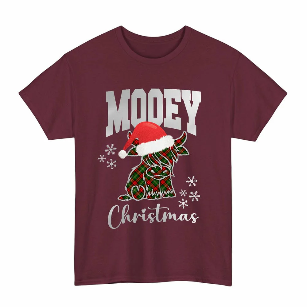 Scottish Blackstock Clan Tartan Unisex T-Shirt - Mooey Christmas - Image 4