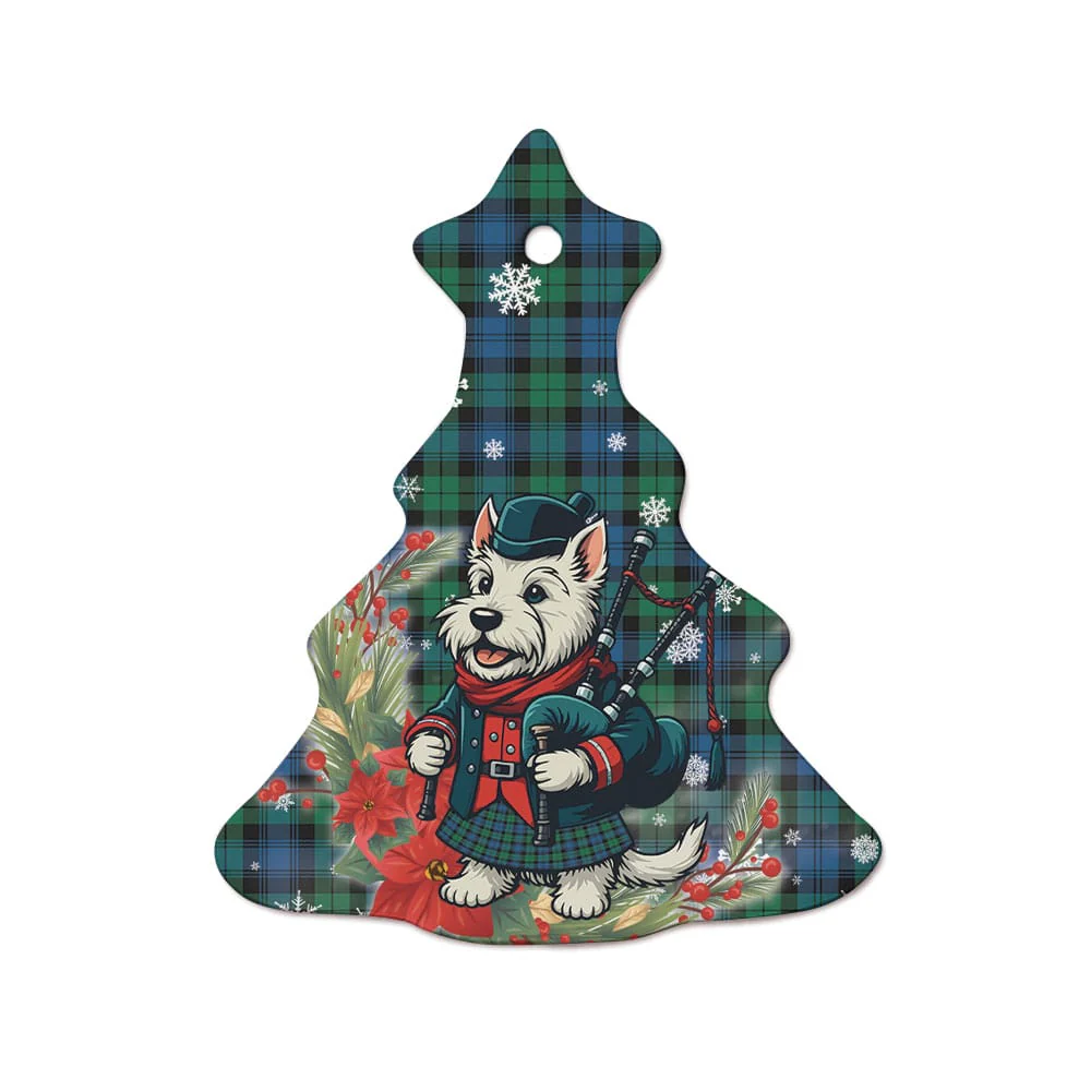 Scottish Blackwatch Ancient Tartan Ceramic Ornament Cute Scottish Terrier Dog - Image 7