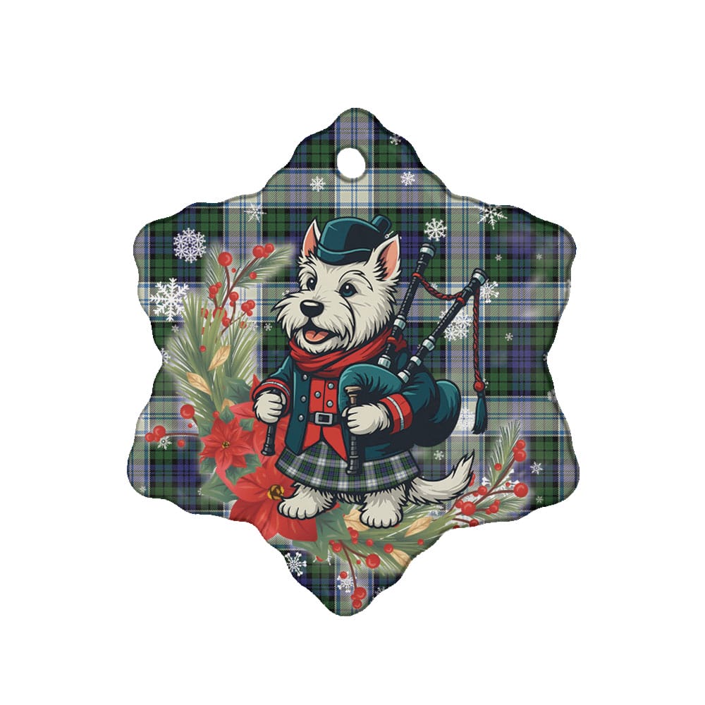 Scottish Blackwatch Dress Modern Tartan Ceramic Ornament Cute Scottish Terrier Dog - Image 6