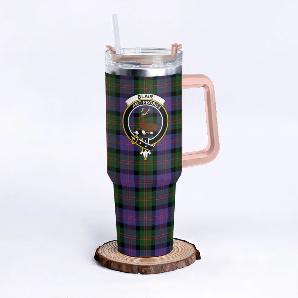 Scottish Blair Modern Clan Badge Tartan 40oz Tumbler - Image 4