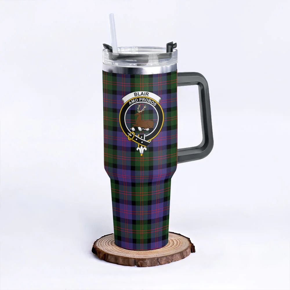 Scottish Blair Modern Clan Badge Tartan 40oz Tumbler - Image 6