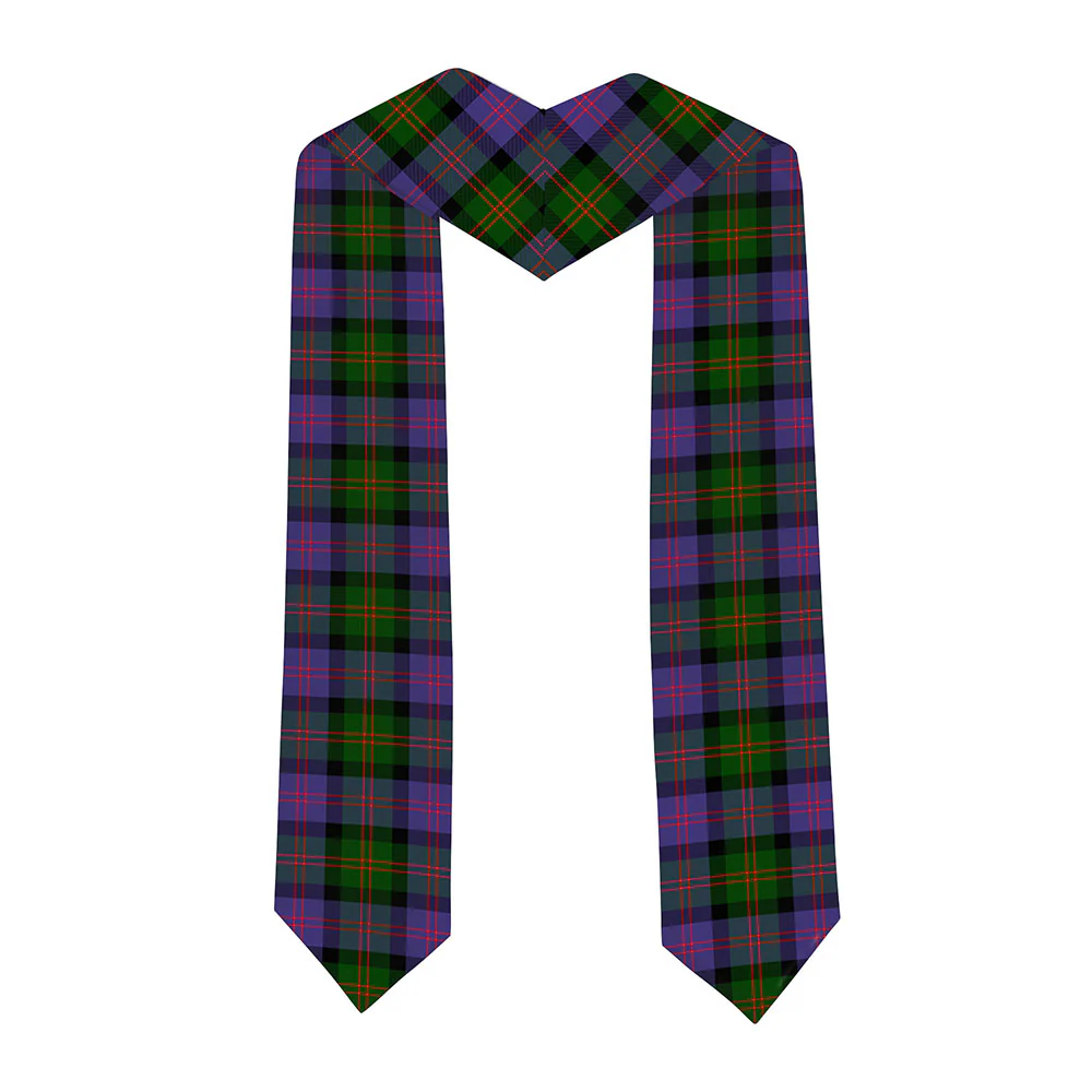 Scottish Blair Modern Clan Badge Tartan Graduation Stole Black Gold Honor - Image 2