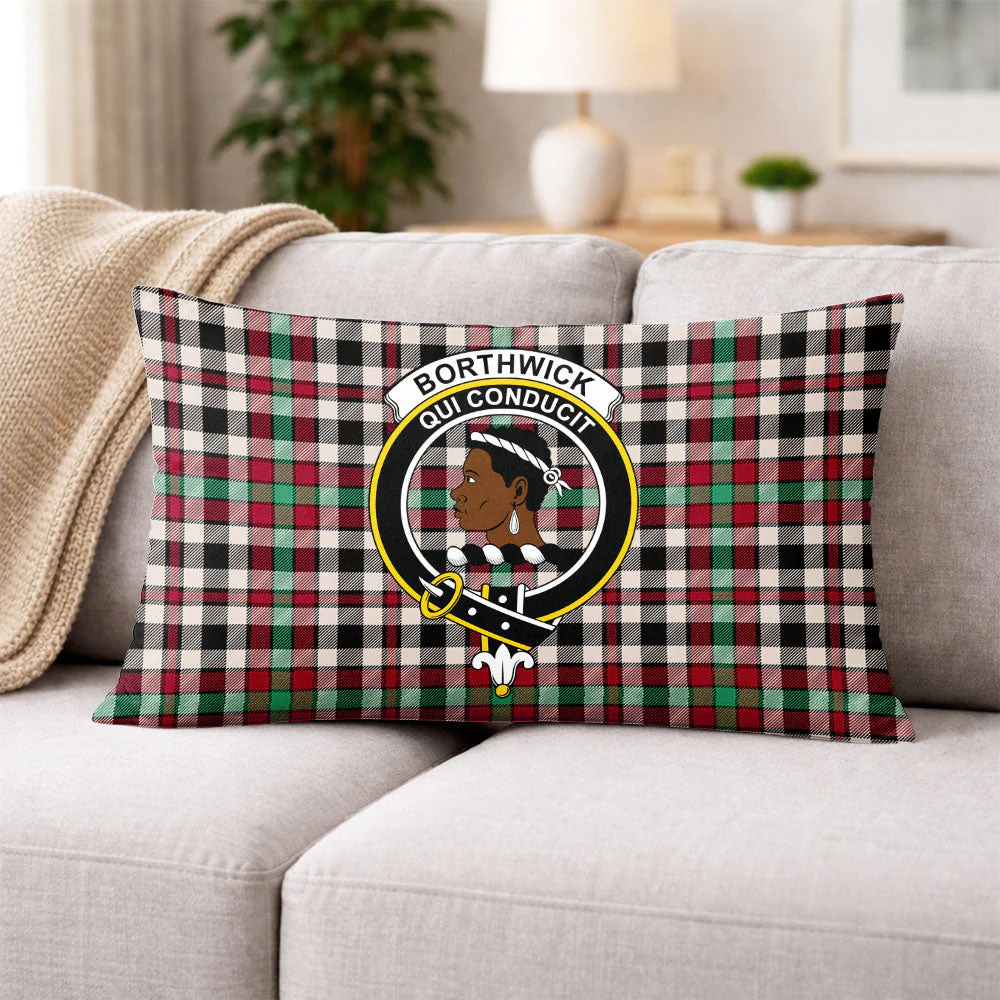 Scottish Borthwick Dress Ancient Clan Badge Tartan Pillow Case - Image 3