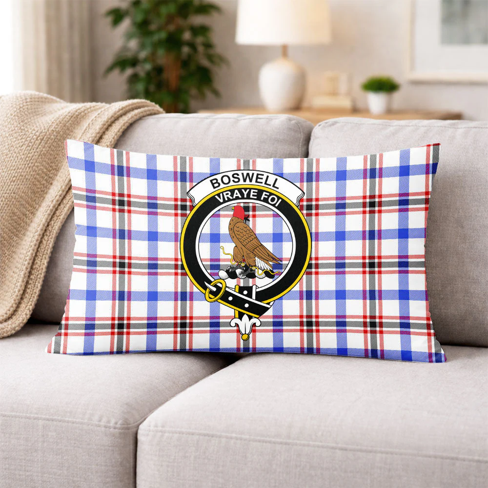 Scottish Boswell Modern Clan Badge Tartan Pillow Case - Image 3