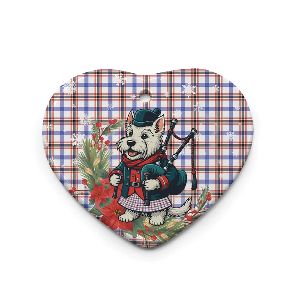 Scottish Boswell Modern Tartan Ceramic Ornament Cute Scottish Terrier Dog - Image 3