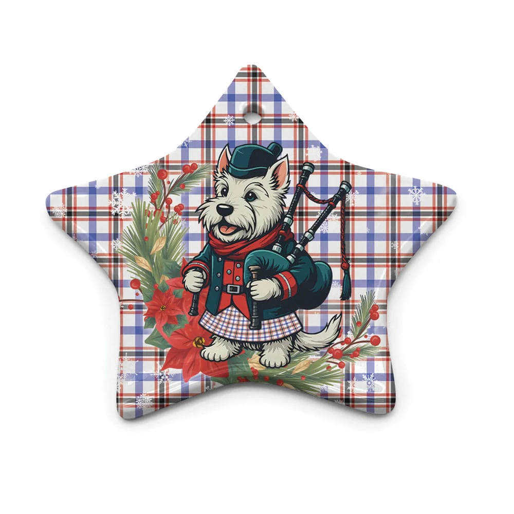 Scottish Boswell Modern Tartan Ceramic Ornament Cute Scottish Terrier Dog - Image 5