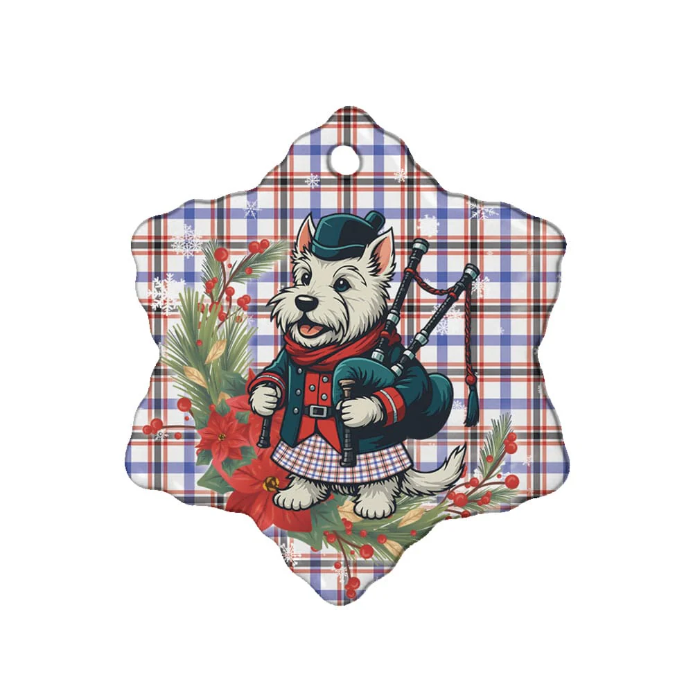 Scottish Boswell Modern Tartan Ceramic Ornament Cute Scottish Terrier Dog - Image 6