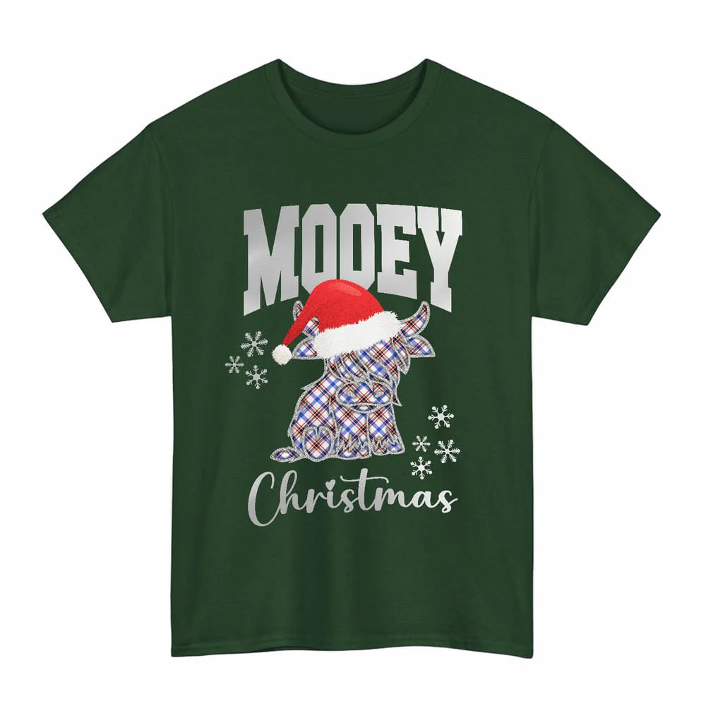 Scottish Boswell Modern Clan Tartan Unisex T-Shirt - Mooey Christmas - Image 6