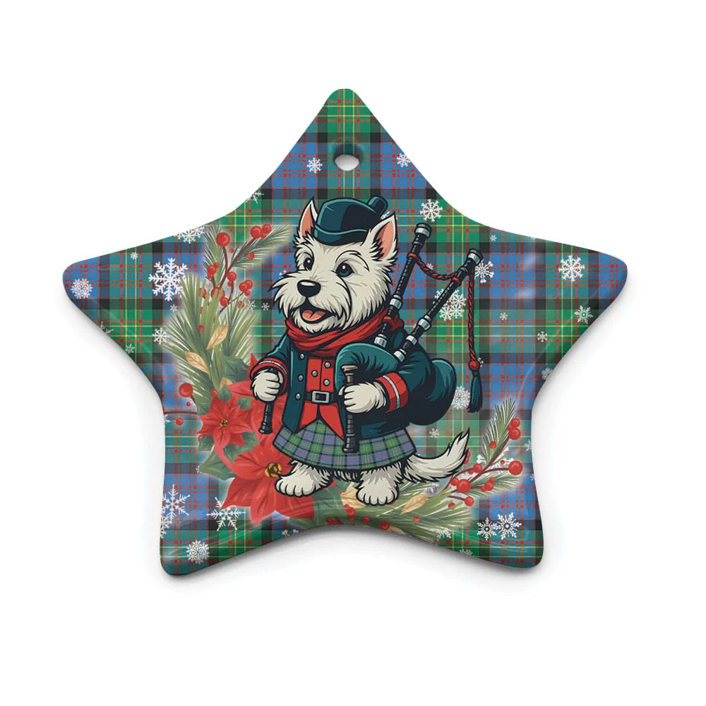 Scottish Bowie Ancient Tartan Ceramic Ornament Cute Scottish Terrier Dog - Image 5