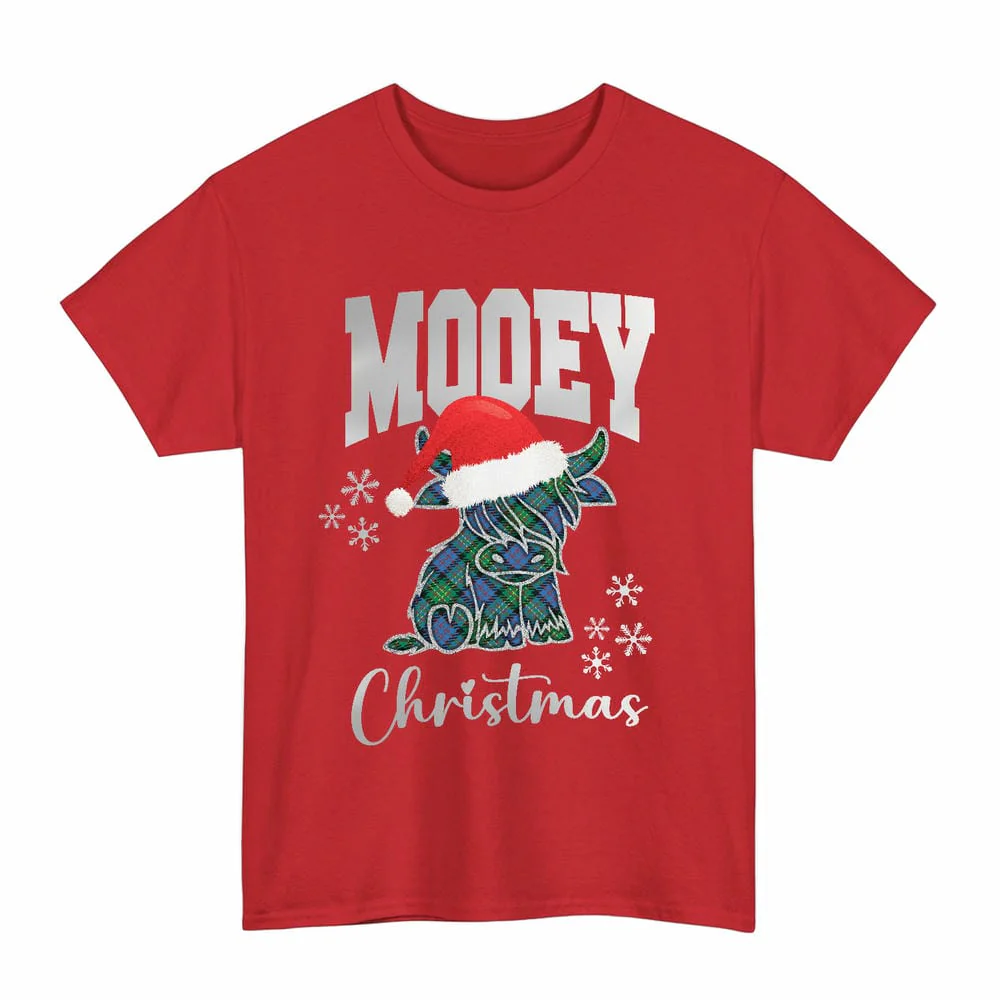 Scottish Bowie Ancient Clan Tartan Unisex T-Shirt - Mooey Christmas - Image 3