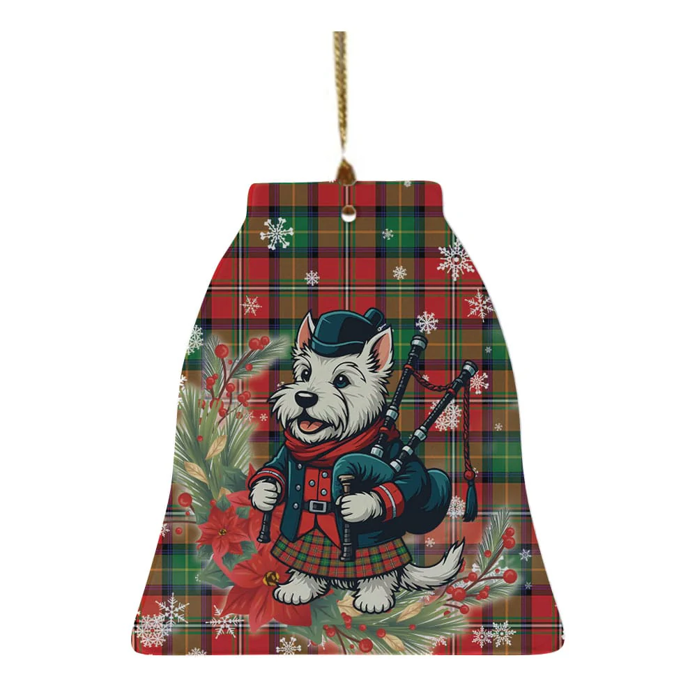 Scottish Boyd Modern Tartan Ceramic Ornament Cute Scottish Terrier Dog - Image 4