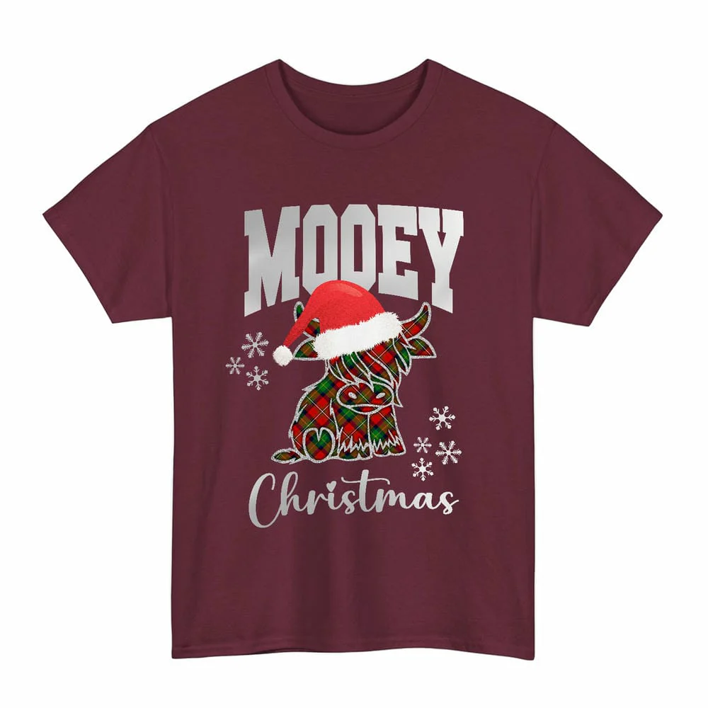 Scottish Boyd Modern Clan Tartan Unisex T-Shirt - Mooey Christmas - Image 4