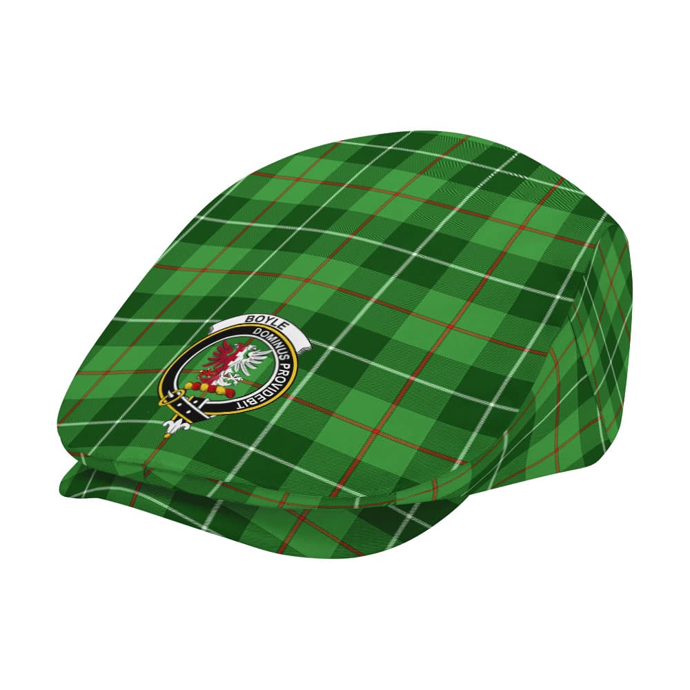 Scottish Boyle Clan Badge Tartan Flat Cap - Image 2