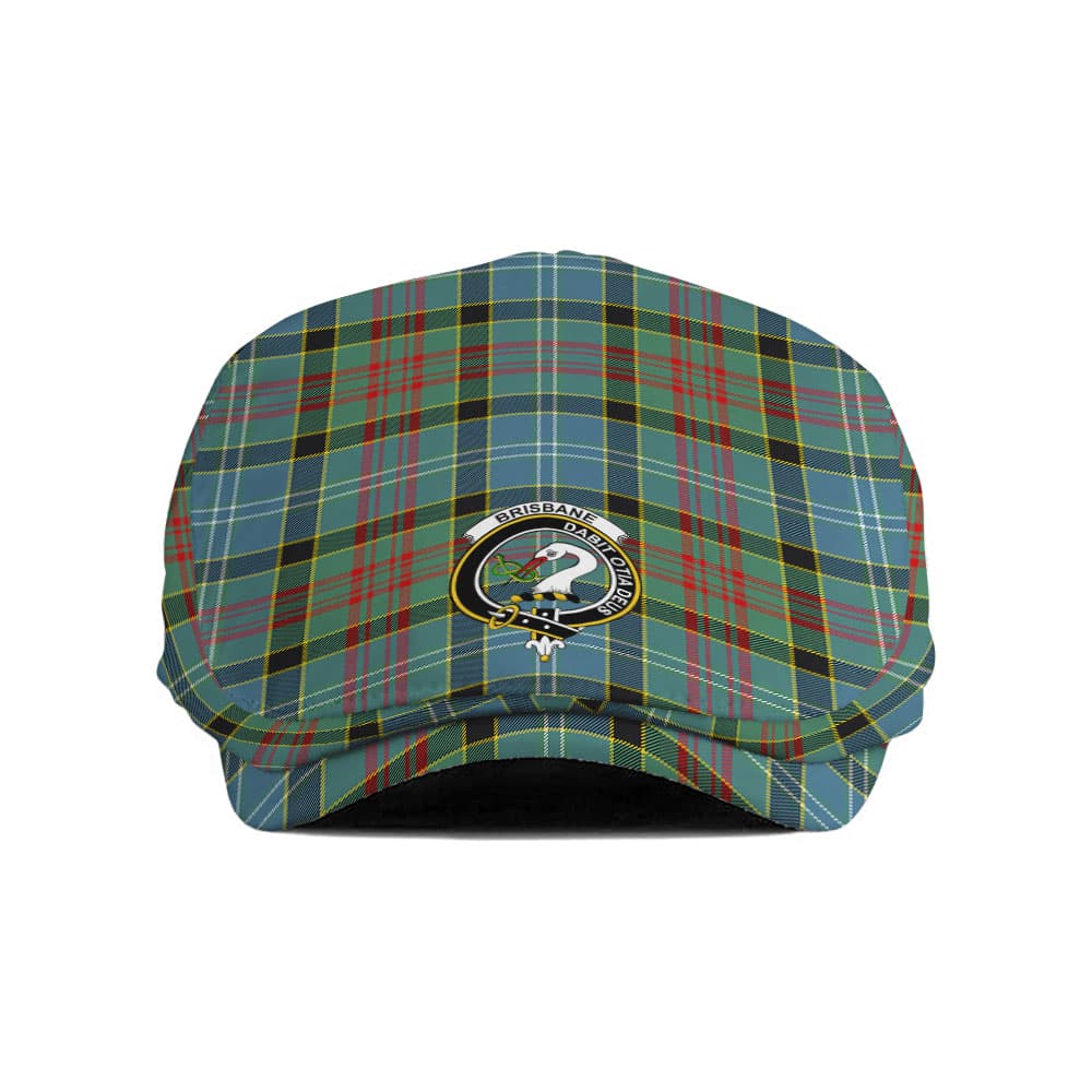 Scottish Brisbane Clan Badge Tartan Flat Cap