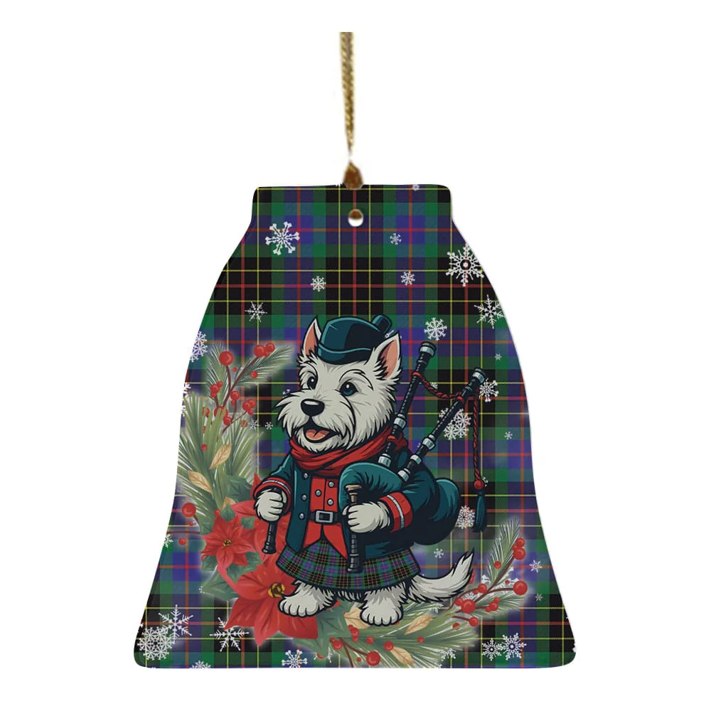 Scottish Brodie Hunting Modern Tartan Ceramic Ornament Cute Scottish Terrier Dog - Image 4