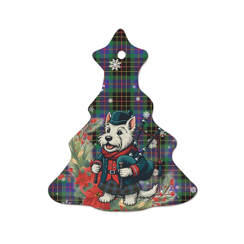 Scottish Brodie Hunting Modern Tartan Ceramic Ornament Cute Scottish Terrier Dog - Image 7