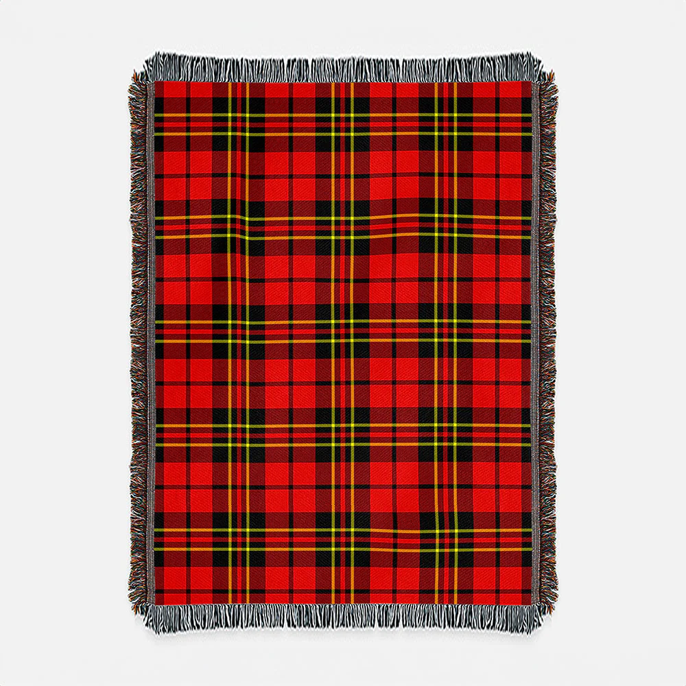 Scottish Brodie Modern Clan Badge Tartan Woven Blanket