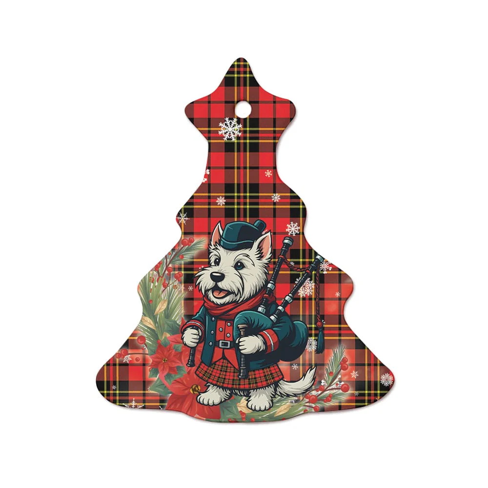 Scottish Brodie Modern Tartan Ceramic Ornament Cute Scottish Terrier Dog - Image 7