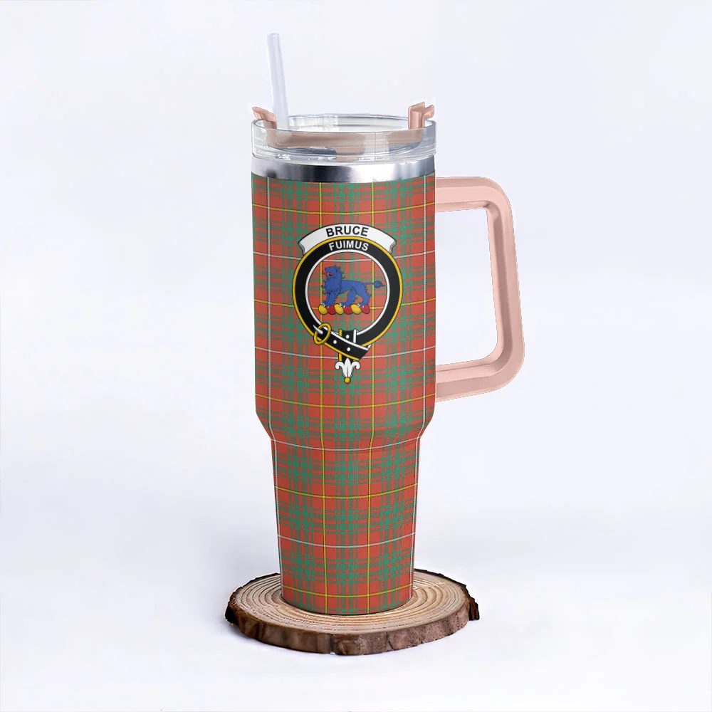 Scottish Bruce Ancient Clan Badge Tartan 40oz Tumbler - Image 4