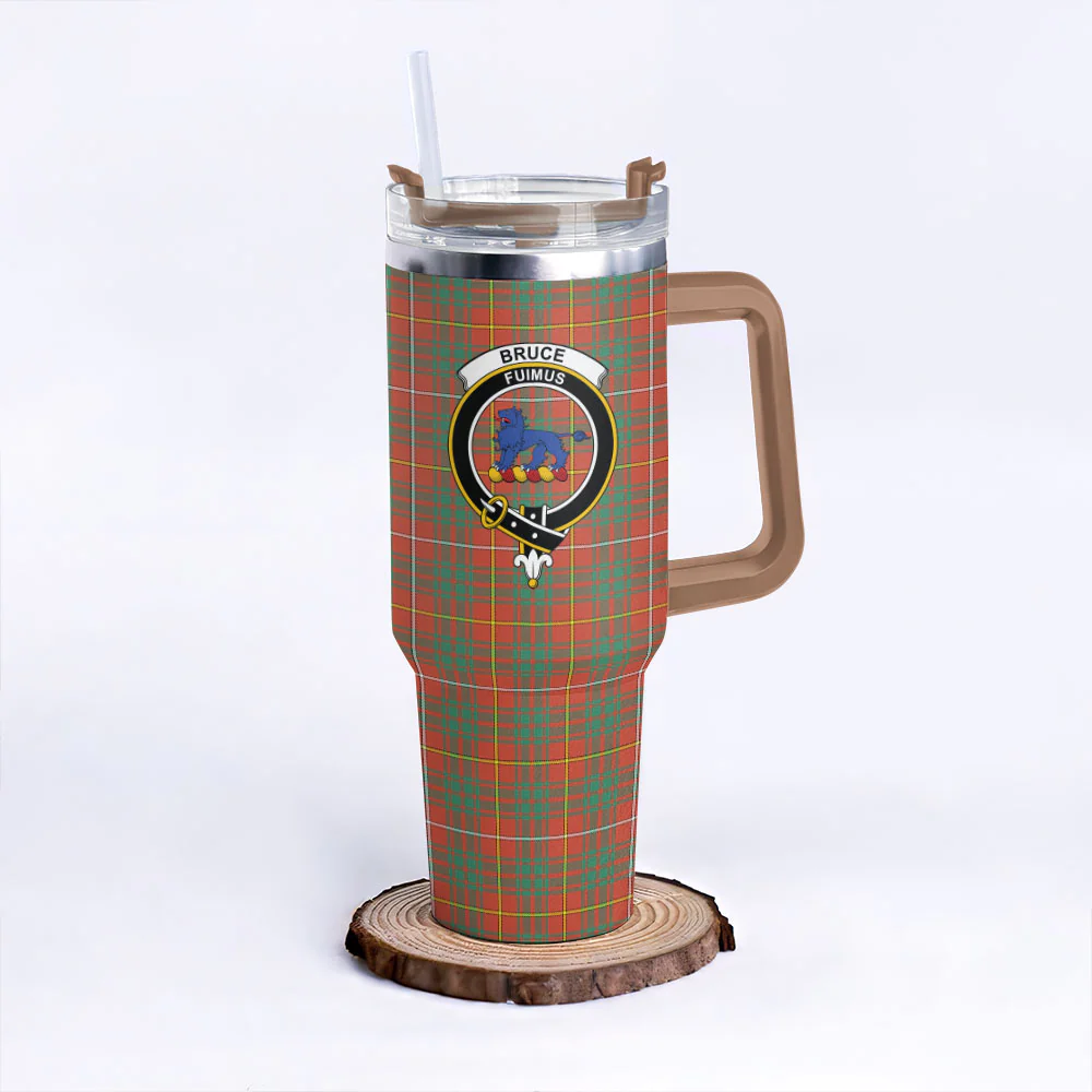 Scottish Bruce Ancient Clan Badge Tartan 40oz Tumbler - Image 9