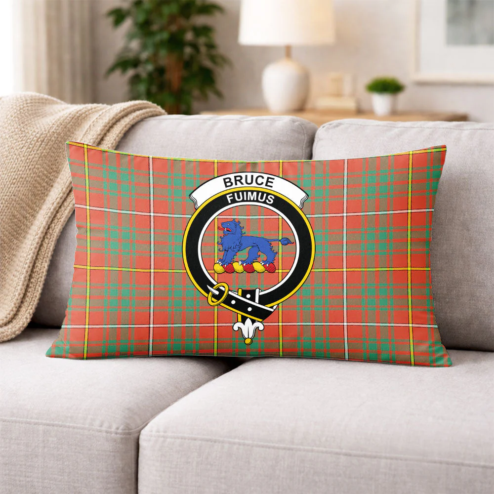 Scottish Bruce Ancient Clan Badge Tartan Pillow Case - Image 3