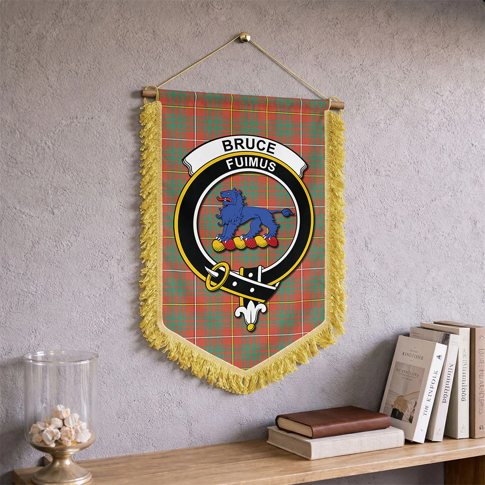 Scottish Bruce Ancient Clan Badge Tartan Wall Hanging Banner - Image 2