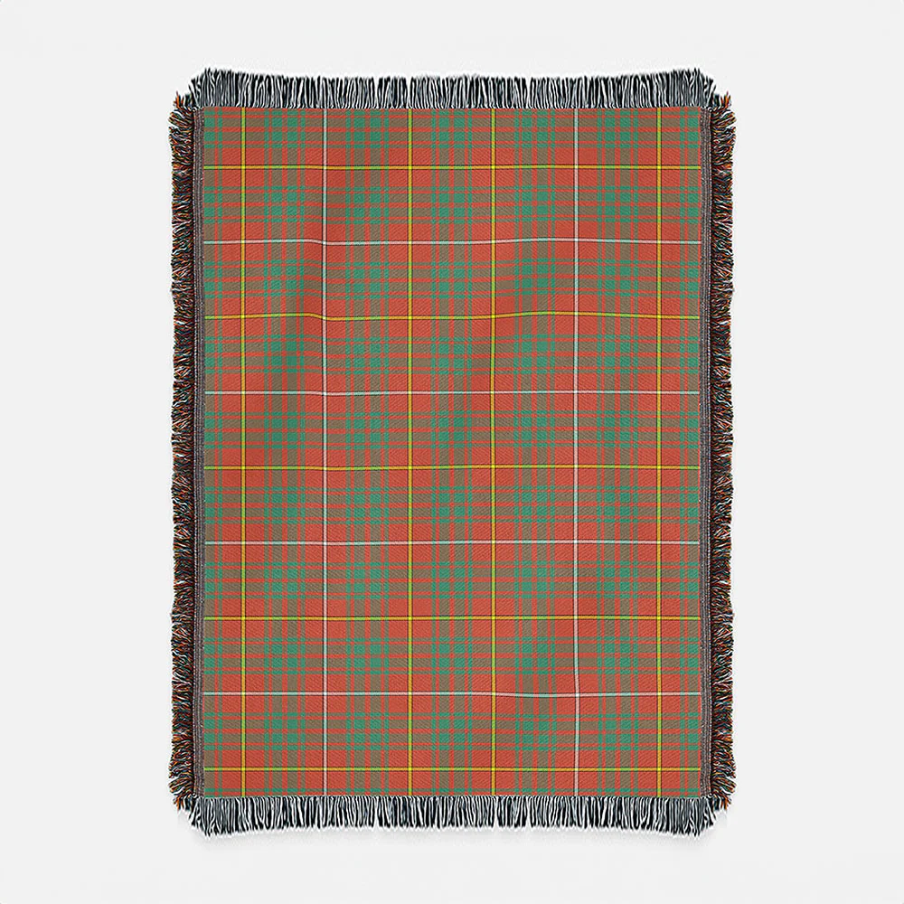 Scottish Bruce Ancient Clan Badge Tartan Woven Blanket