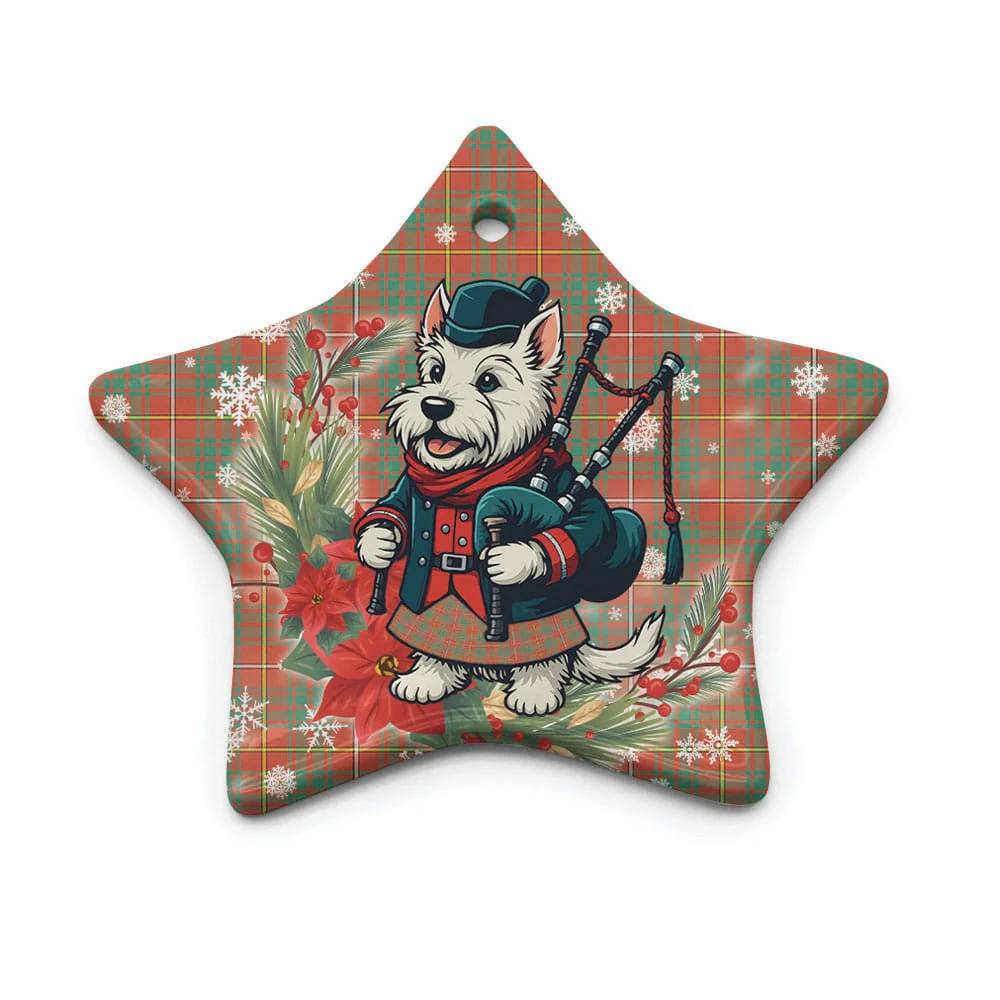 Scottish Bruce Ancient Tartan Ceramic Ornament Cute Scottish Terrier Dog - Image 5