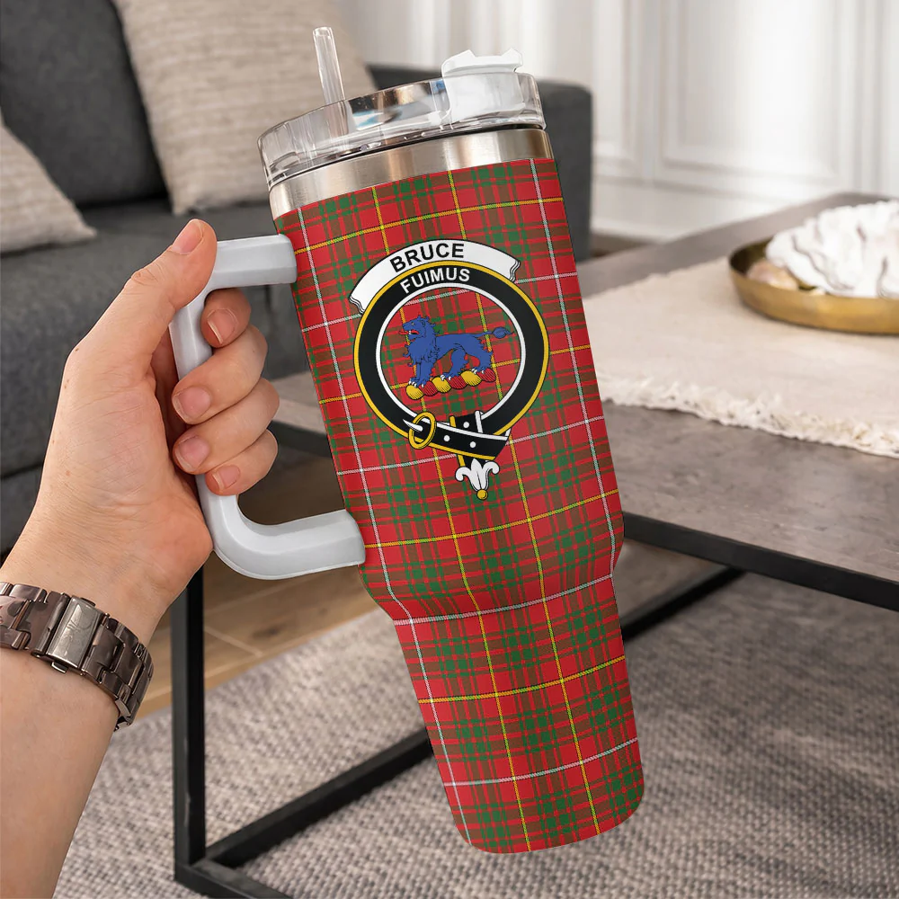 Scottish Bruce Modern Clan Badge Tartan 40oz Tumbler - Image 10