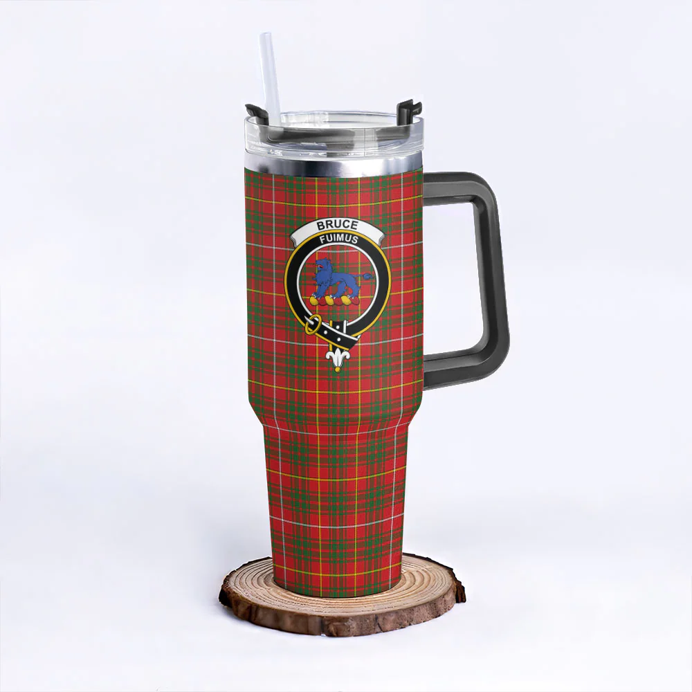 Scottish Bruce Modern Clan Badge Tartan 40oz Tumbler - Image 3