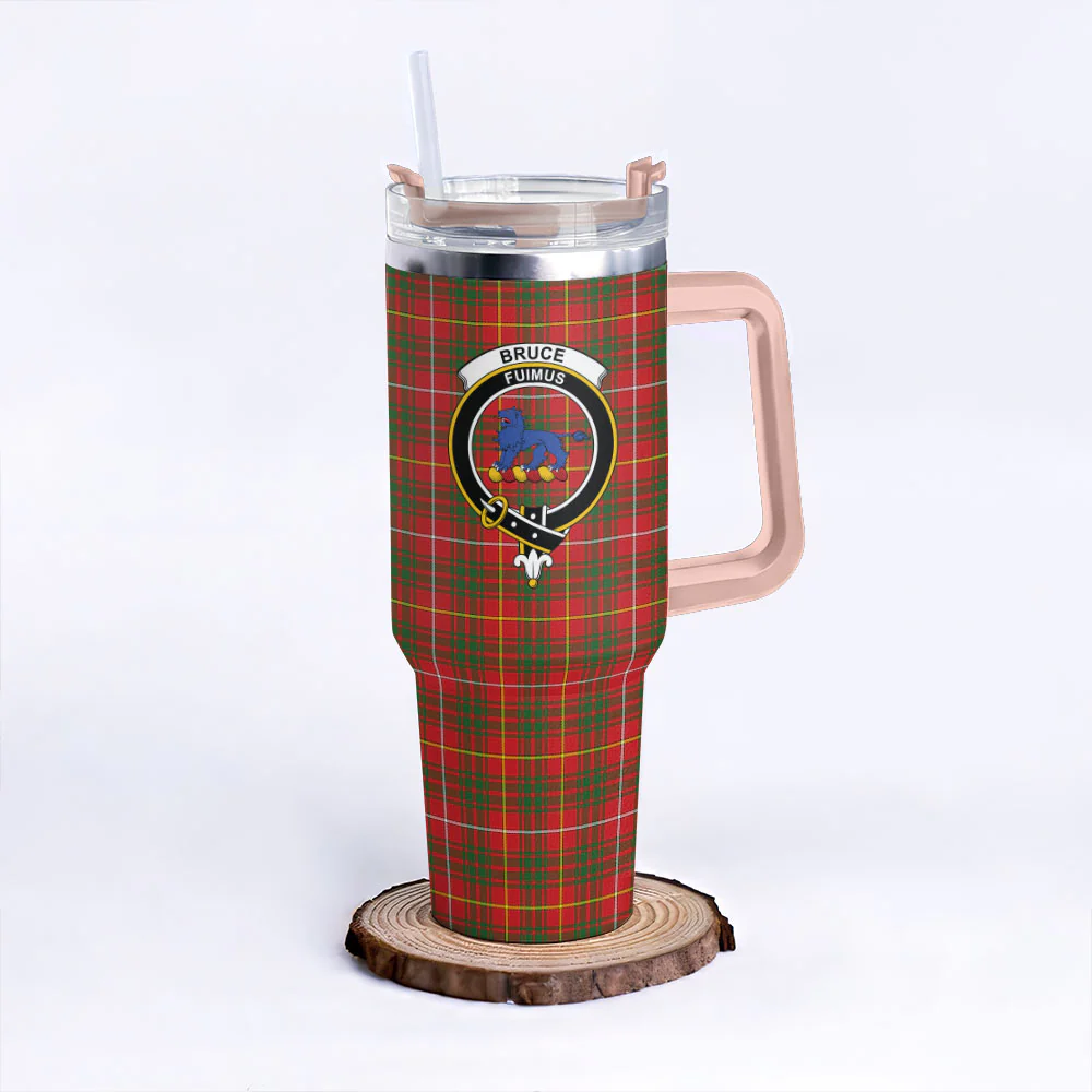 Scottish Bruce Modern Clan Badge Tartan 40oz Tumbler - Image 4