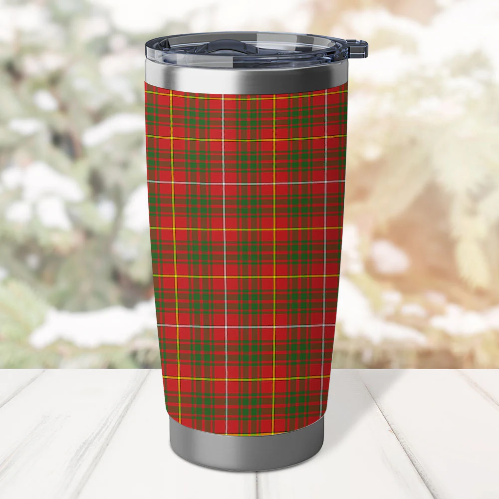 Scottish Bruce Modern Clan Badge Tartan Tumbler - Image 3