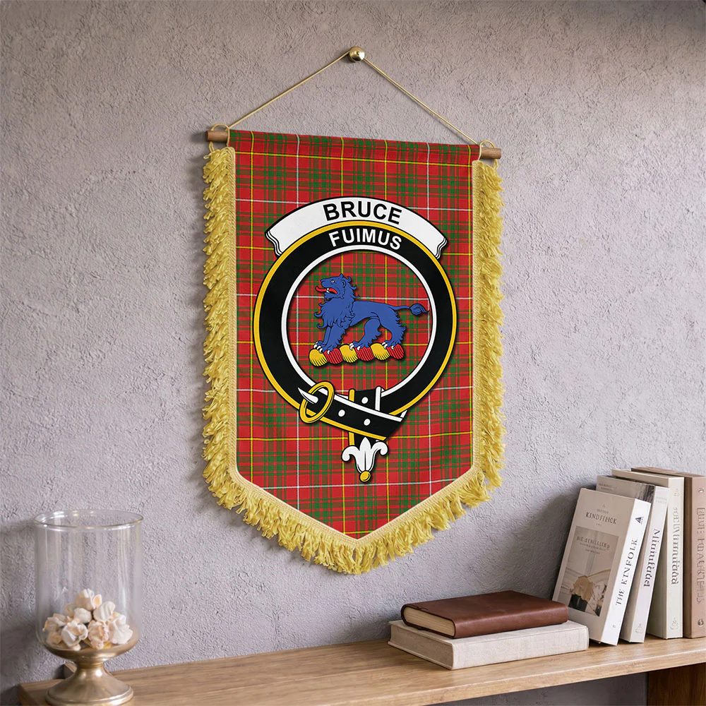 Scottish Bruce Modern Clan Badge Tartan Wall Hanging Banner - Image 2