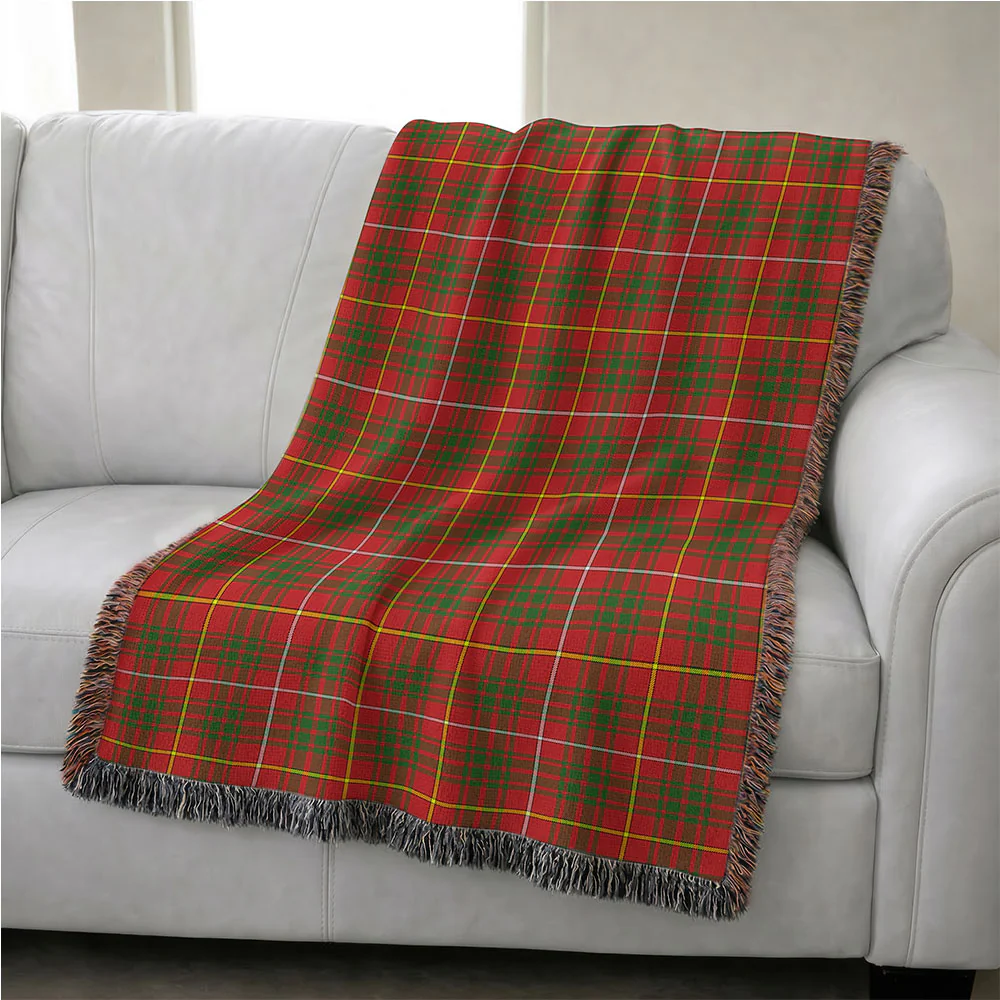 Scottish Bruce Modern Clan Badge Tartan Woven Blanket - Image 4