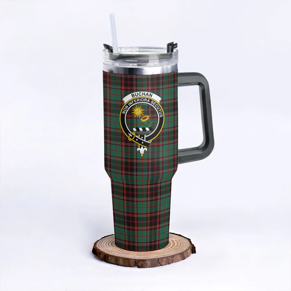 Scottish Buchan Ancient Clan Badge Tartan 40oz Tumbler - Image 6
