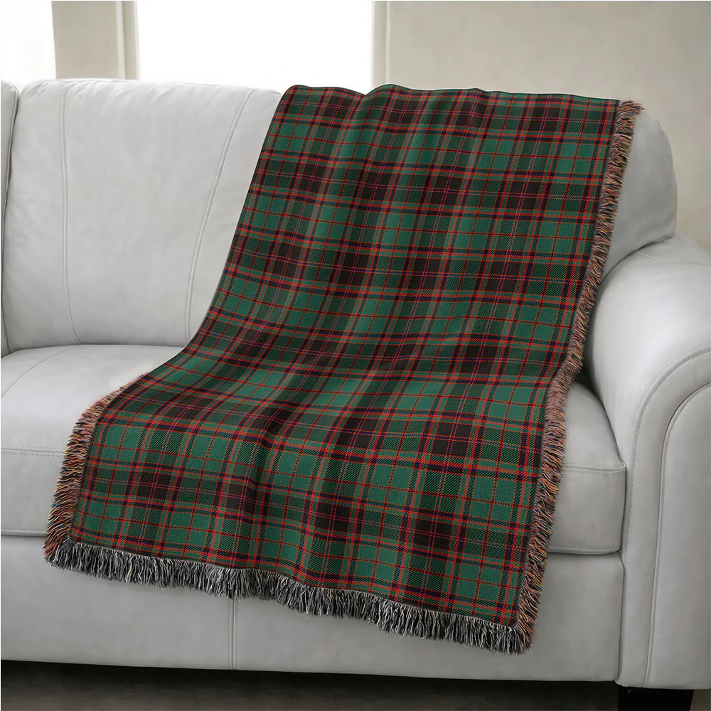 Scottish Buchan Ancient Clan Badge Tartan Woven Blanket - Image 4