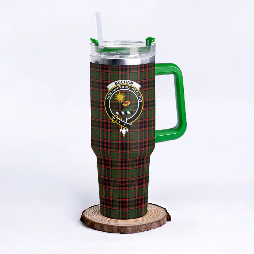 Scottish Buchan Modern Clan Badge Tartan 40oz Tumbler - Image 8