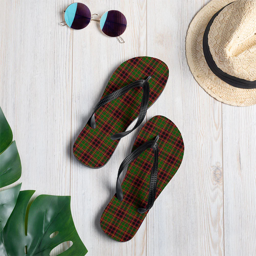Scottish Buchan Modern Clan Badge Tartan Flip Flops - Image 2