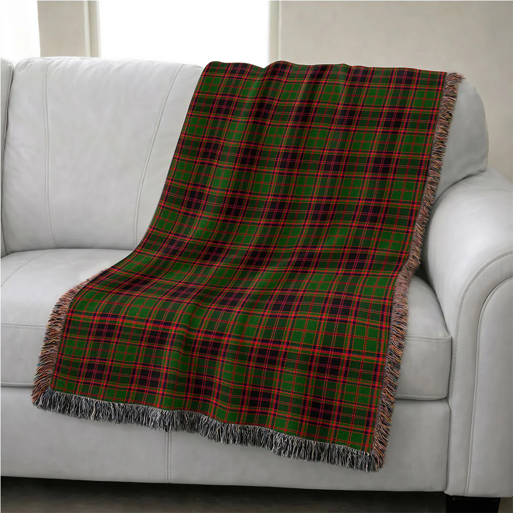 Scottish Buchan Modern Clan Badge Tartan Woven Blanket - Image 4