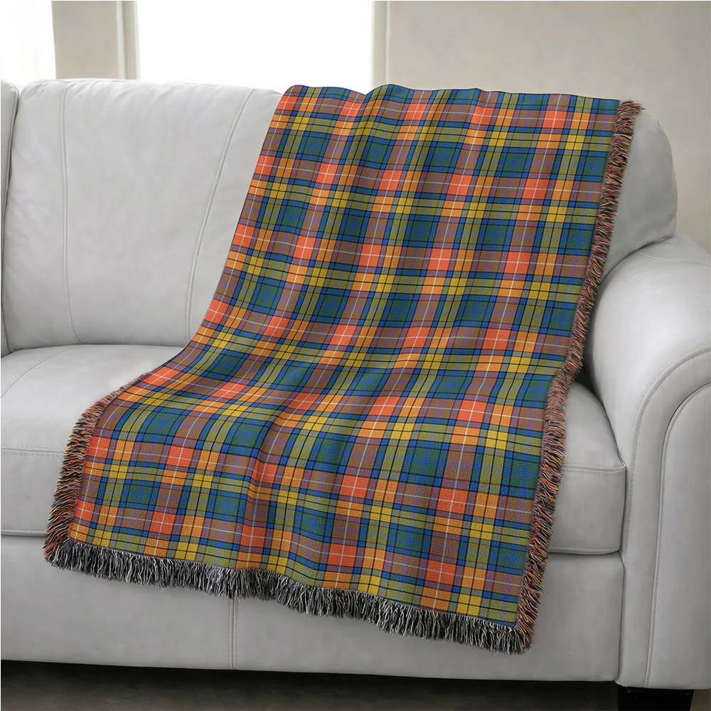 Scottish Buchanan Ancient Clan Badge Tartan Woven Blanket - Image 4