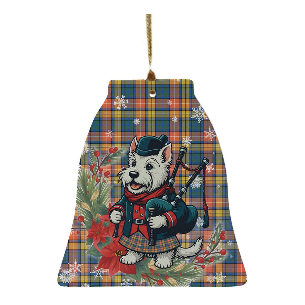 Scottish Buchanan Ancient Tartan Ceramic Ornament Cute Scottish Terrier Dog - Image 4